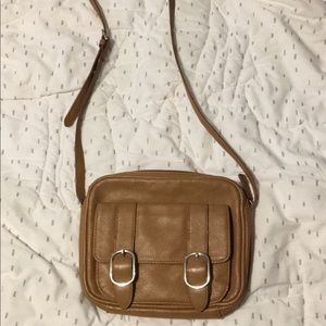 Faux Leather Crossbody Bag